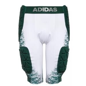 Adidas Techfit Padded Compression Football Girdle Green And White Men’s M NWT